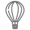 icon balloon grey