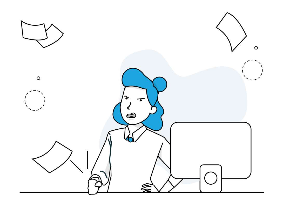 Illustration, Konflikt Vertrieb Produktion 