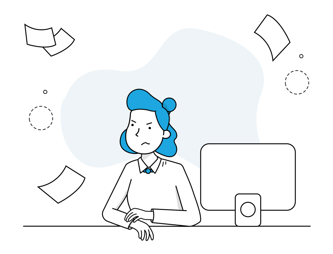 Illustration, Konflikt Vertrieb Produktion
